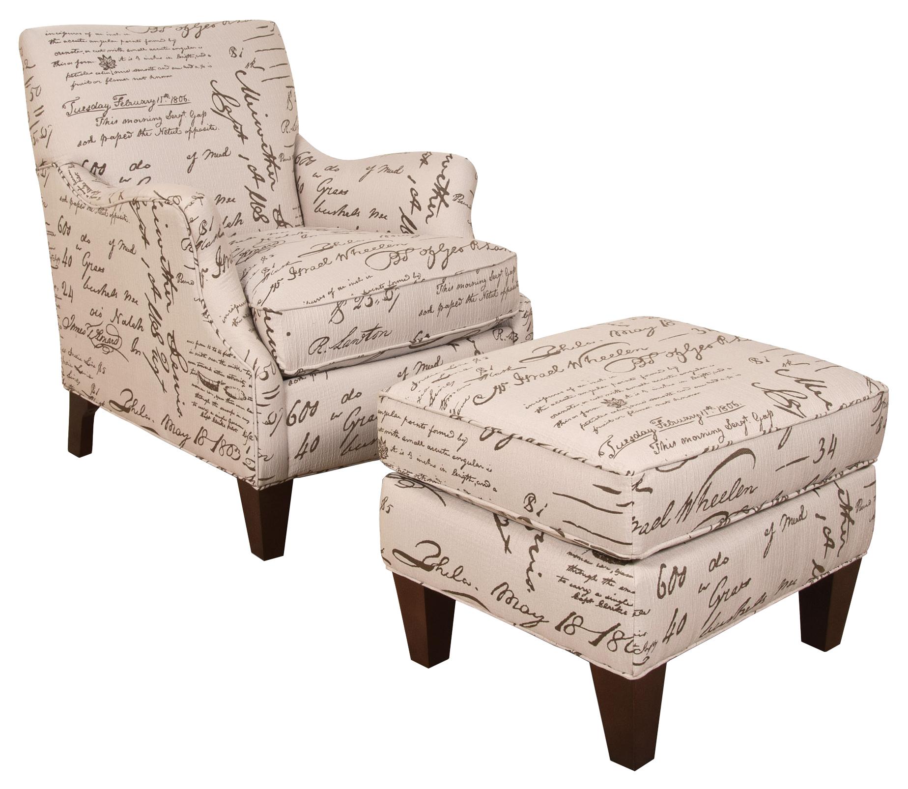 England Gillian Decorative Accent Chair with Charming Transitional